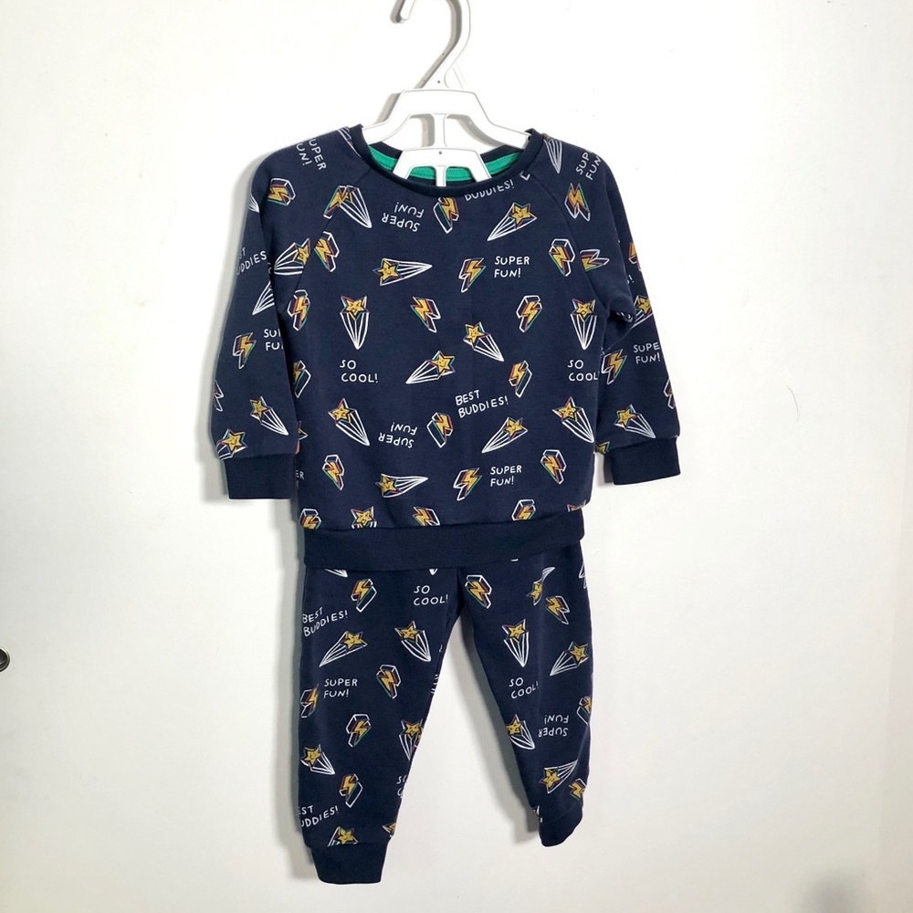 Stars and Lightning Crew Neck & Joggers Set